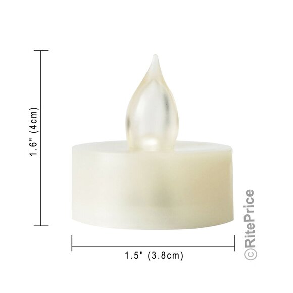 6 PCS Battery Operated LED Flameless Tea Light Candles Long Lasting (2 Pack) - Picture 4 of 8